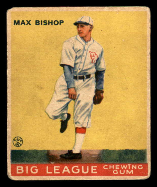 1933 Goudey #061 Max Bishop A's GD-VG/VG 533454