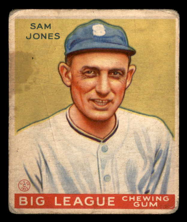 1933 Goudey #081 Sam Jones White Sox GD-VG 533460