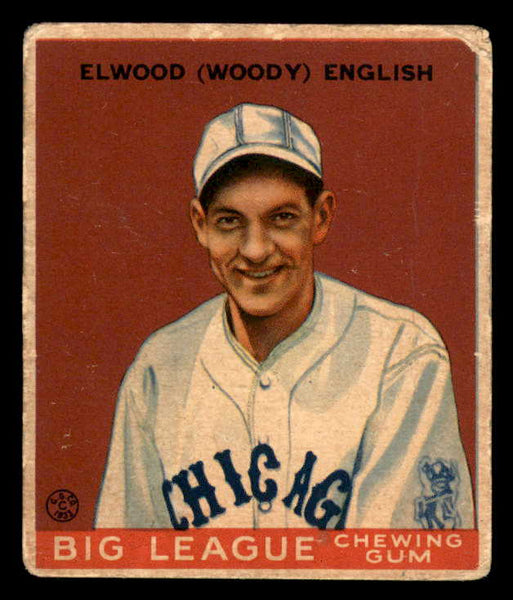 1933 Goudey #135 Woody English Cubs VG 533469