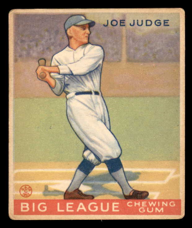 1933 Goudey #155 Joe Judge Dodgers VG-EX 533477