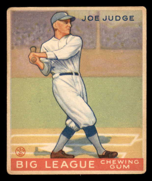 1933 Goudey #155 Joe Judge Dodgers VG-EX 533477
