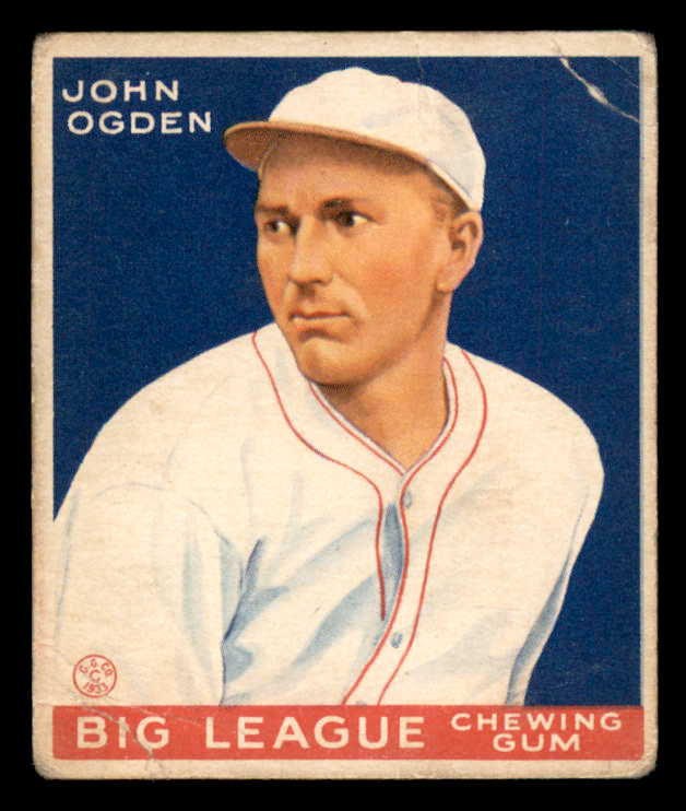 1933 Goudey #174 Curly Ogden Baltimore GD-VG 533481