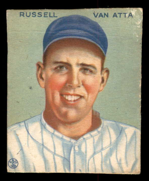 1933 Goudey #215 Russ Van Atta Yankees PR-FR trimmed 533493