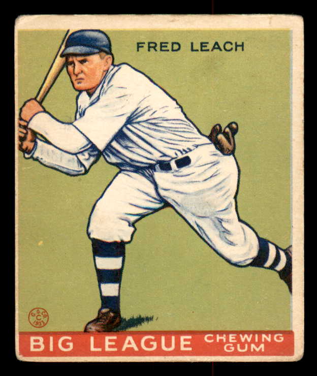1933 Goudey #179 Fred Leach Braves VG/VG-EX 533498
