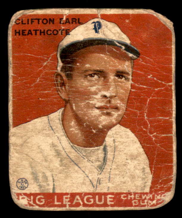 1933 Goudey #115 Cliff Heathcote Phillies PR-FR 533508