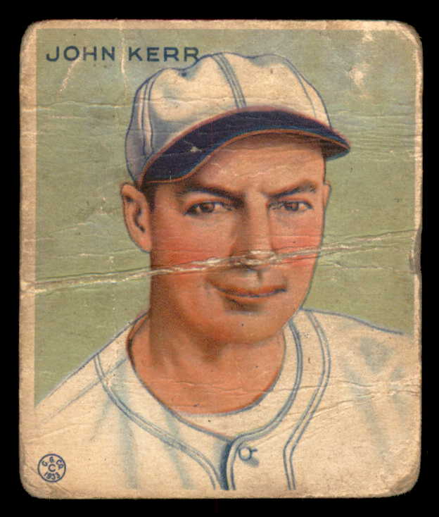 1933 Goudey #214 John Kerr Senators PR-FR 533509