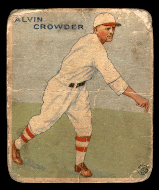 1933 Goudey #122 Alvin Crowder Senators Fair 533510