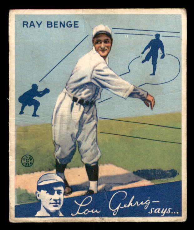 1934 Goudey #024 Ray Benge Dodgers Good 533522