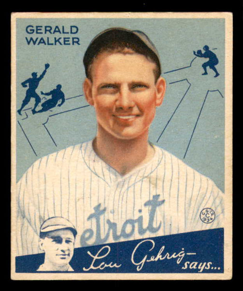 1934 Goudey #026 Gee Walker Tigers EX 533523