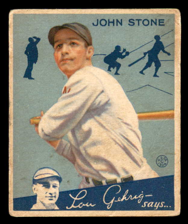 1934 Goudey #040 John Stone Senators GD-VG 533526