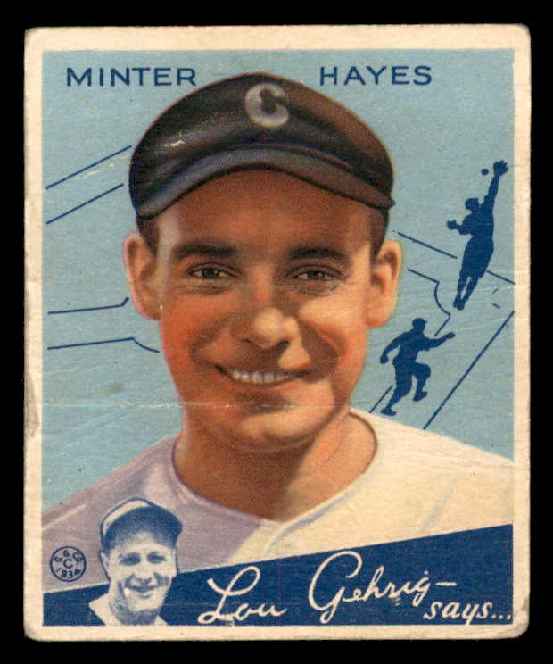 1934 Goudey #063 Minter Hayes White Sox GD-VG 533530