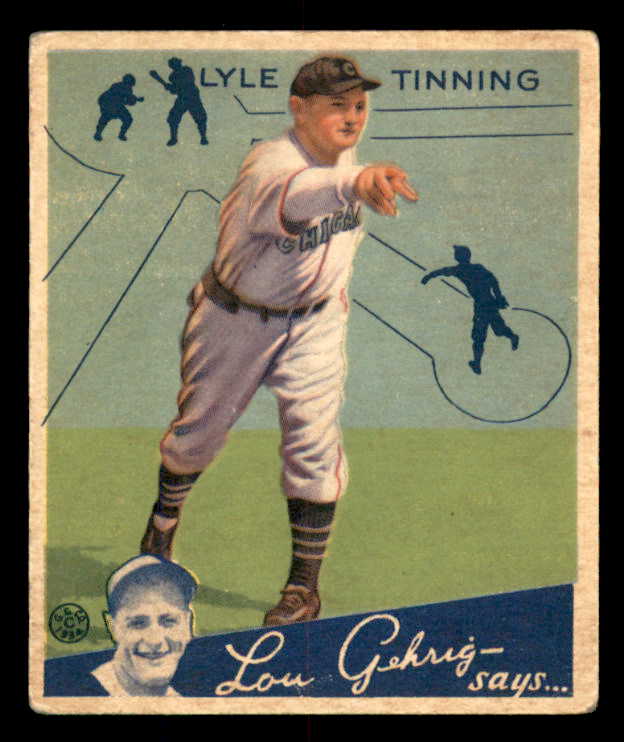 1934 Goudey #071 Lyle Tinning Cubs VG-EX/EX 533534