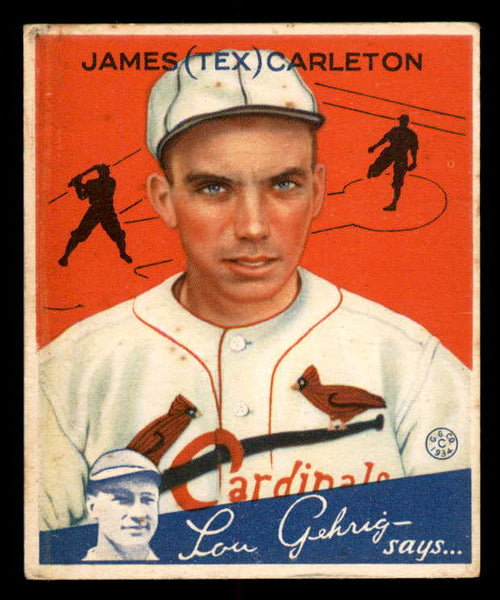 1934 Goudey #048 Tex Carleton Cardinals VG-EX 533537