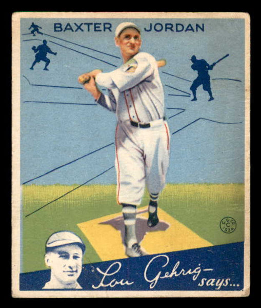1934 Goudey #031 Baxter Jordan Braves VG 533545