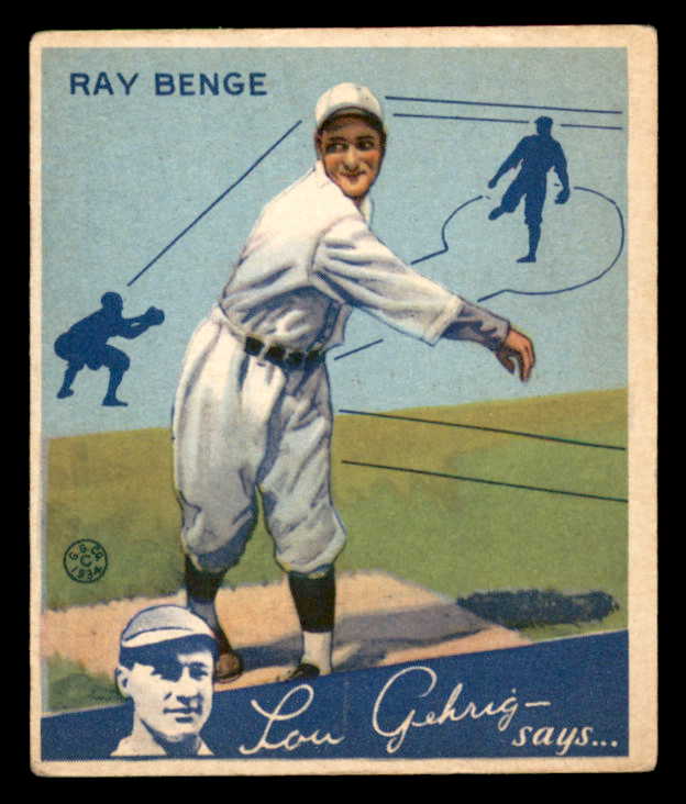 1934 Goudey #024 Ray Benge Dodgers VG-EX 533548