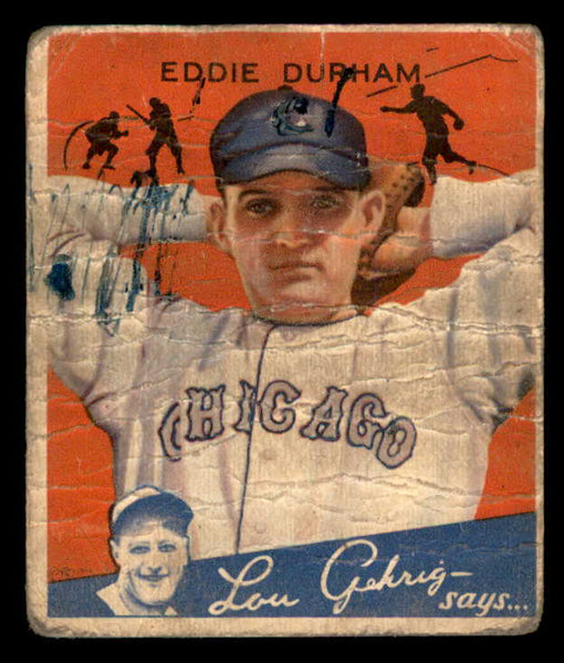 1934 Goudey #079 Eddie Durham White Sox PR-FR 533554
