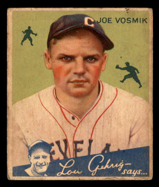 1934 Goudey #077 Joe Vosmik Indians VG 533555