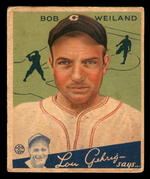 1934 Goudey #067 Bob Weiland Indians GD-VG 533557