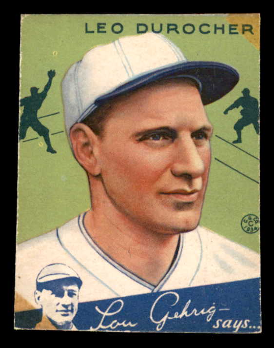 1934 Goudey #007 Leo Durocher Cardinals Fair trimmed 533562