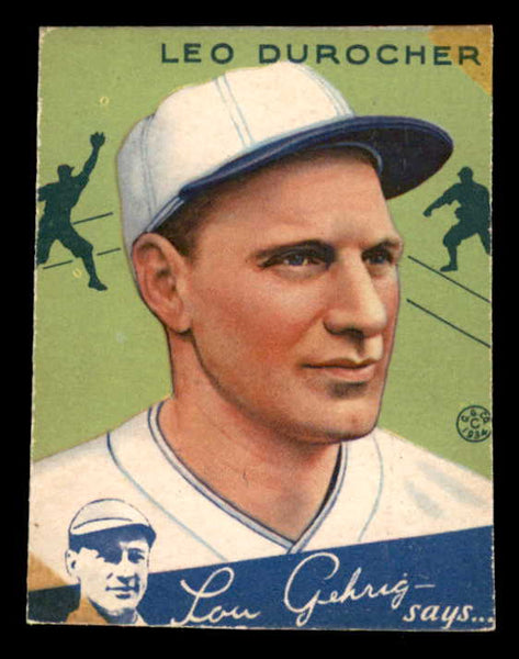 1934 Goudey #007 Leo Durocher Cardinals Fair trimmed 533562