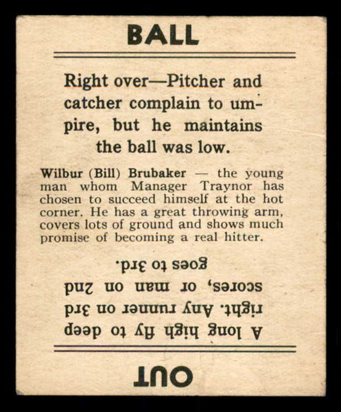 1936 Goudey Bill Brubaker Pirates GD-VG 533571
