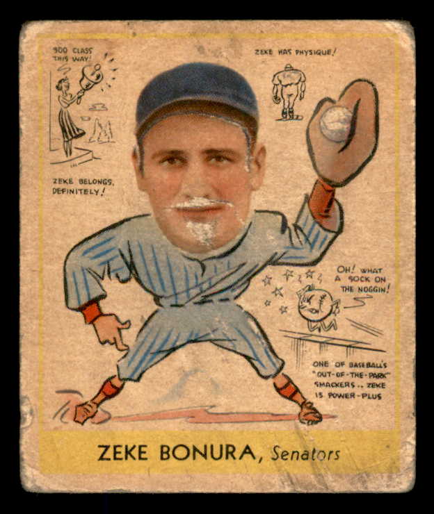 1938 Goudey #276 Zeke Bonura Senators FR-GD 533577