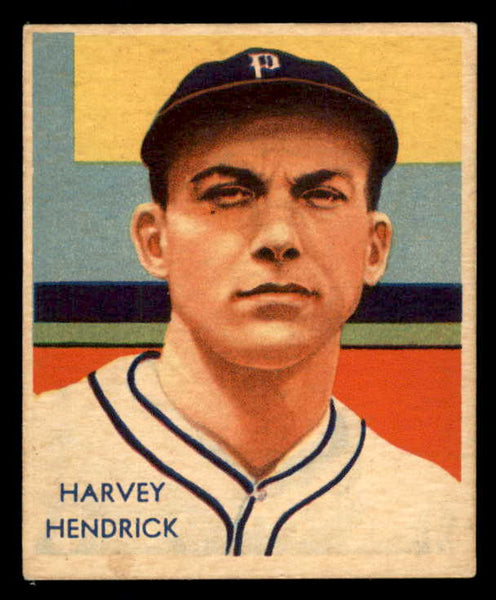 1934-36 Diamond Stars #041 Harvey Hendrick Phillies Good trimmed 533589