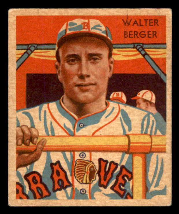 1934-36 Diamond Stars #025 Walter Berger Braves VG-EX/EX 533618
