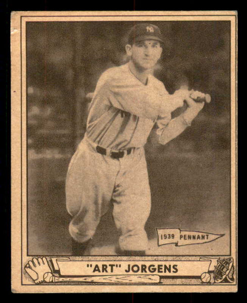1940 Play Ball #002 Art Jorgens Yankees VG-EX 533620