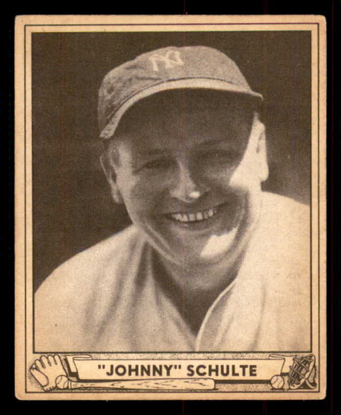 1940 Play Ball #012 Johnny Schulte Yankees VG-EX/EX 533625