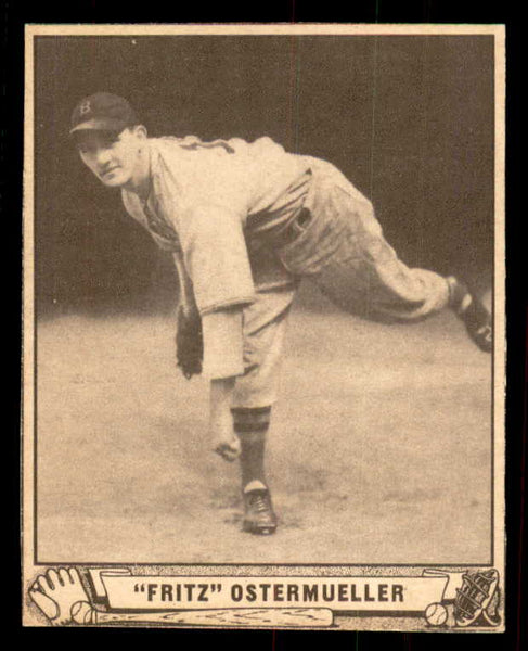 1940 Play Ball #033 Fritz Ostermueller Red Sox Good trimmed 533636