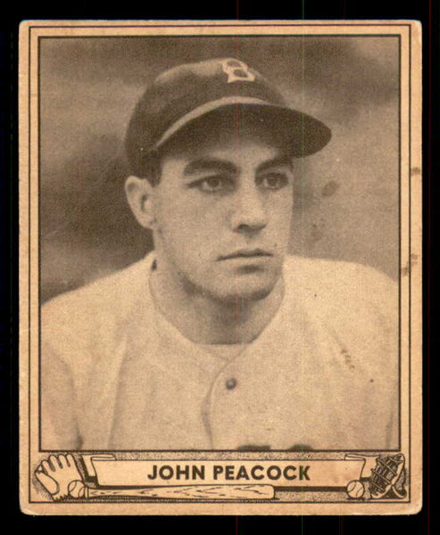 1940 Play Ball #034 John Peacock Red Sox VG 533637
