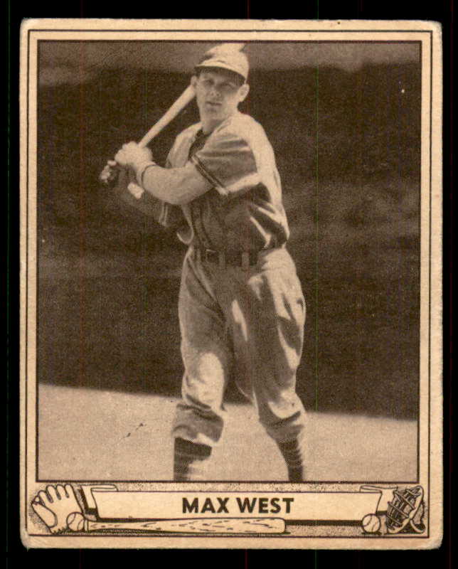 1940 Play Ball #057 Max West Braves VG 533648