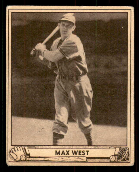 1940 Play Ball #057 Max West Braves VG 533648