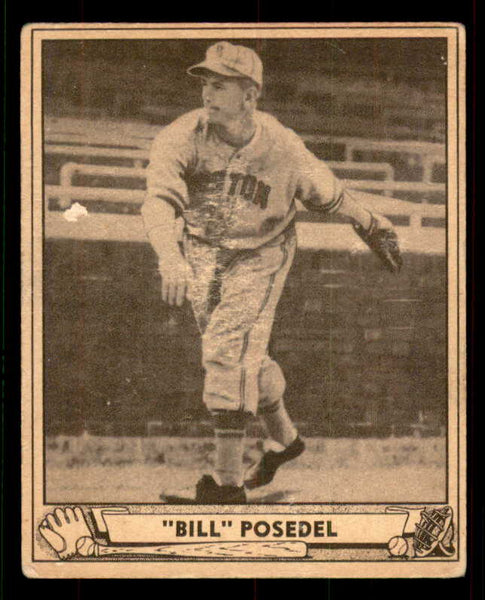 1940 Play Ball #058 Bill Posedel Braves Good 533649