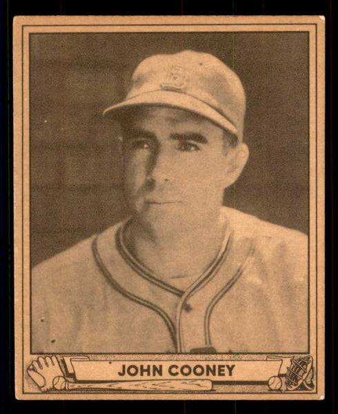 1940 Play Ball #060 Johnny Cooney Braves VG residue back 533651
