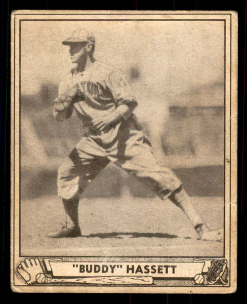 1940 Play Ball #062 Buddy Hassett Braves VG 533653