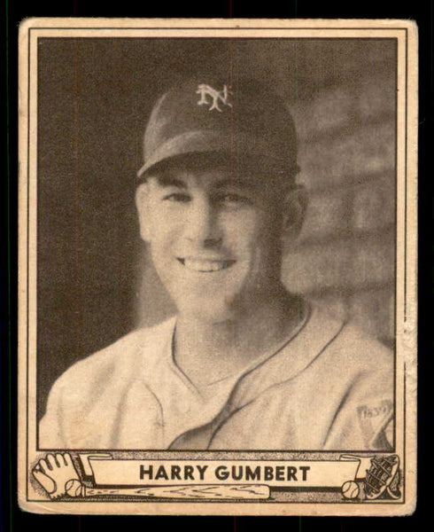 1940 Play Ball #086 Harry Gumbert Giants VG 533664