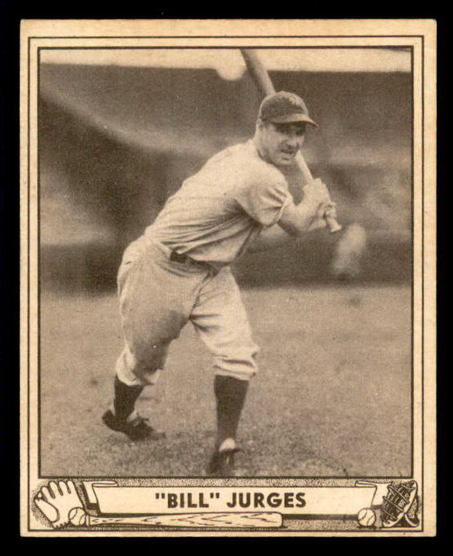 1940 Play Ball #089 Billy Jurges Giants VG erasure 533665