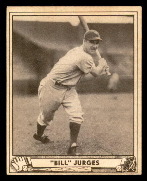1940 Play Ball #089 Billy Jurges Giants VG erasure 533665