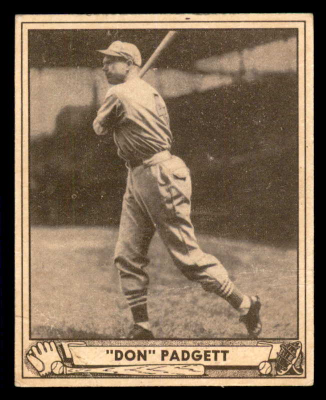1940 Play Ball #109 Don Padgett Cardinals GD-VG 533677