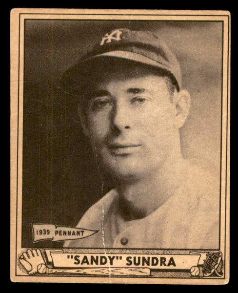 1940 Play Ball #122 Steve Sundra Yankees Good 533679