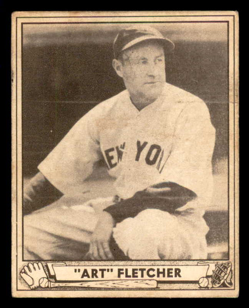 1940 Play Ball #125 Art Fletcher Yankees VG-EX 533681