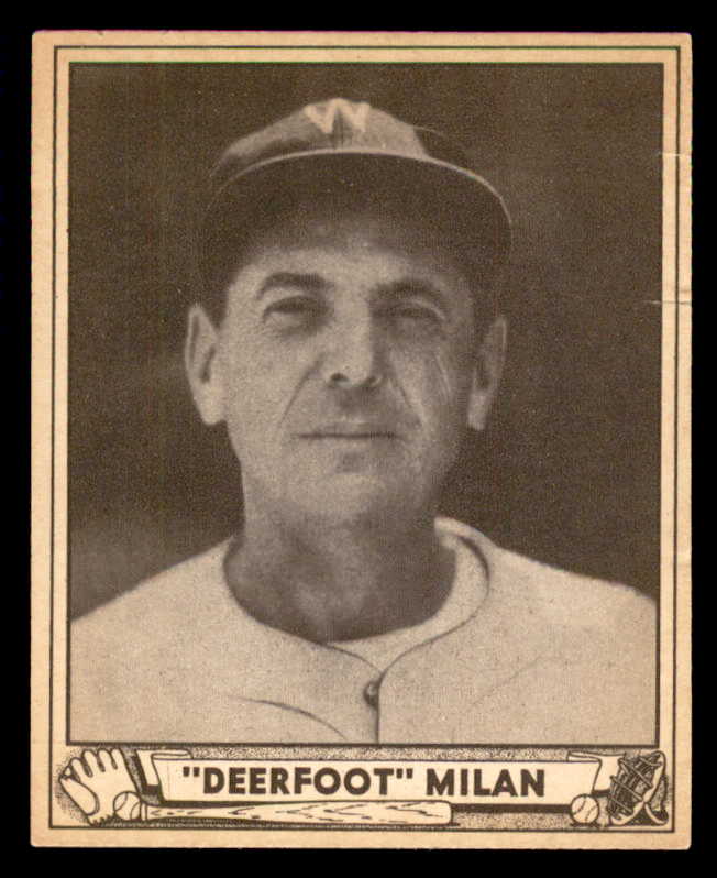1940 Play Ball #130 Clyde Milan Senators Good 533685