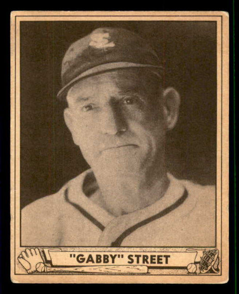 1940 Play Ball #169 Gabby Street Cardinals VG/VG-EX 533707