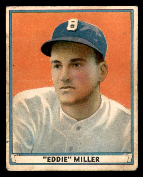 1941 Play Ball #001 Eddie Miller Braves GD-VG/VG 533714