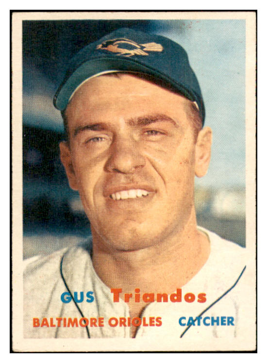 1957 Topps Baseball #156 Gus Triandos Orioles EX-MT 533771