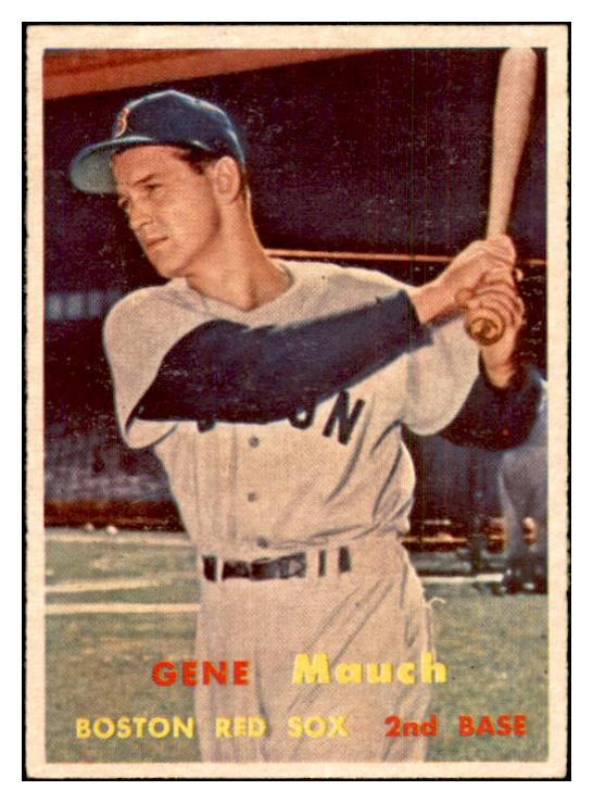 1957 Topps Baseball #342 Gene Mauch Red Sox EX-MT 533774