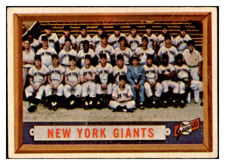 1957 Topps Baseball #317 New York Giants Team EX-MT 533776