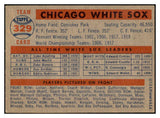 1957 Topps Baseball #329 Chicago White Sox Team EX-MT 533777